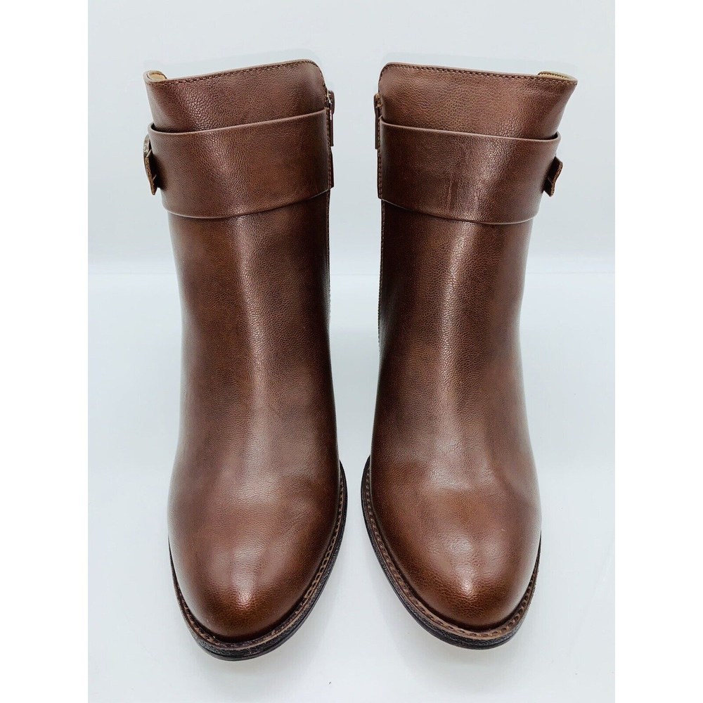 EUROSOFT Women's Sydney Ankle Boots Fuax Leather Brown US 10M / EUR 42 - Picture 3 of 9